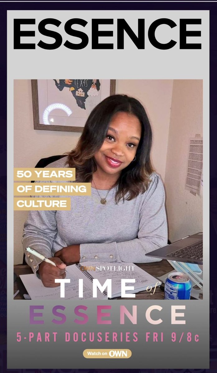 I'm  ready for #OWNTimeofEssence! 

This 5 part docuseries is celebrating 50 years of <a href="/Essence/">ESSENCE</a> magazine that begins this Friday at 9l8c on OWN and streaming on Max. 👏🏾 <a href="/Oprah/">Oprah Winfrey</a>

 #OWNTimeofEssence #TimeofEssence 

Create your own cover ⬇️
oprah.com/sp/time-of-ess…
#OWNTIME