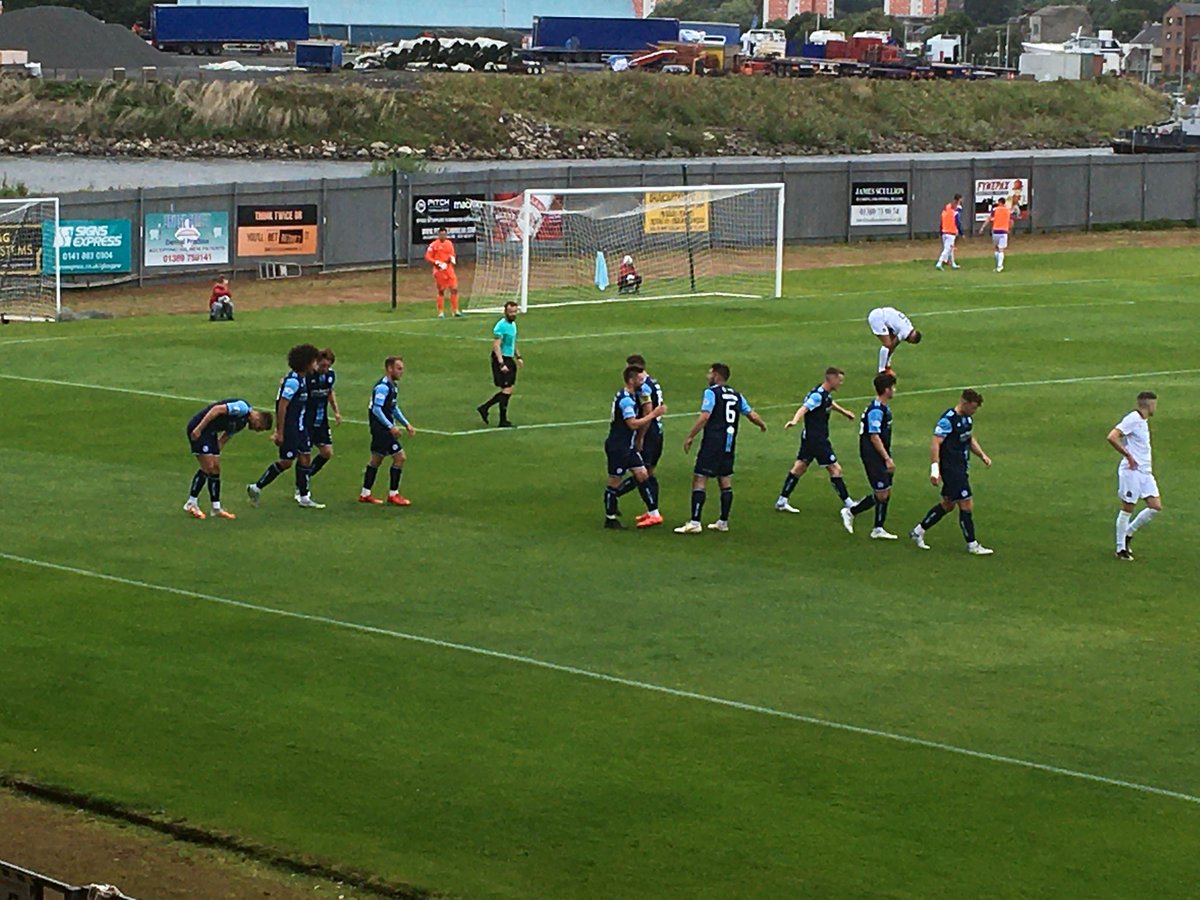 ForfarAthletic's tweet photo. Goal celebrations at the Rock 

Dumbarton 0-1 Forfar Athletic 

Goal scorer Seb Ross. https://t.co/WqUlg0BoGH