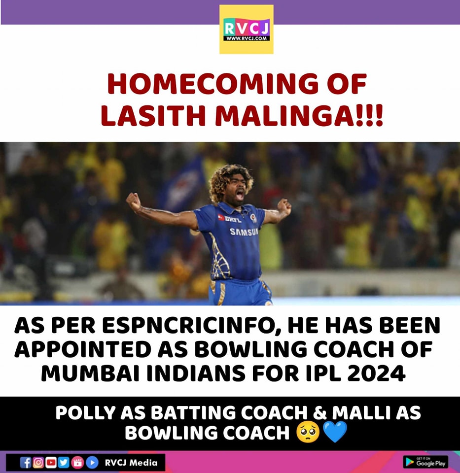 Homecoming Of Lasith Malinga!!!
. 
. 
#LasithMalinga #MumbaiIndians #Ipl2024