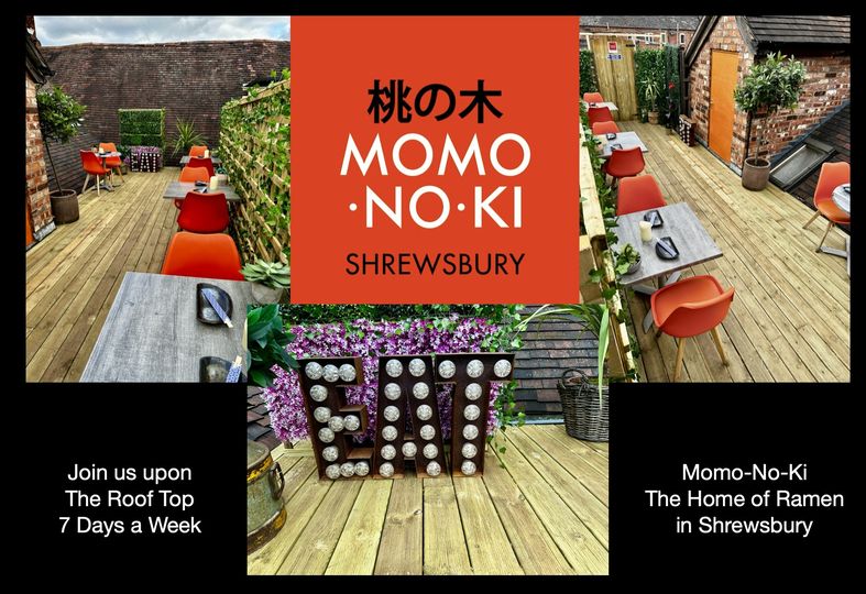 chrisburtchef's tweet image. join us at Momo-No-Ki tonight &amp;amp; enjoy a touch of Alfresco Dining, on the roof terrace, call 01743 355055 for reservations @MomosShrewsbury @ThePeachTree1 @HavanaRepublic1 @ScottCooperAcad @MrNickKnowles @jc_novelli @NethertonNews @Shuttsie @ShropFest