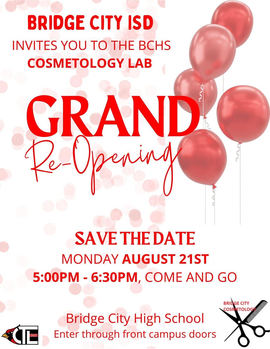 BridgeCityHS's tweet image. You have plans Monday and Tuesday😎 
Art Club ✔️
Cos Grand Re-Opening ✔️
Meet the Cardinals ✔️
Tacky Tourist Student Section Tuesday 🏐 ✔️
#BeAPart #CardinalCountry