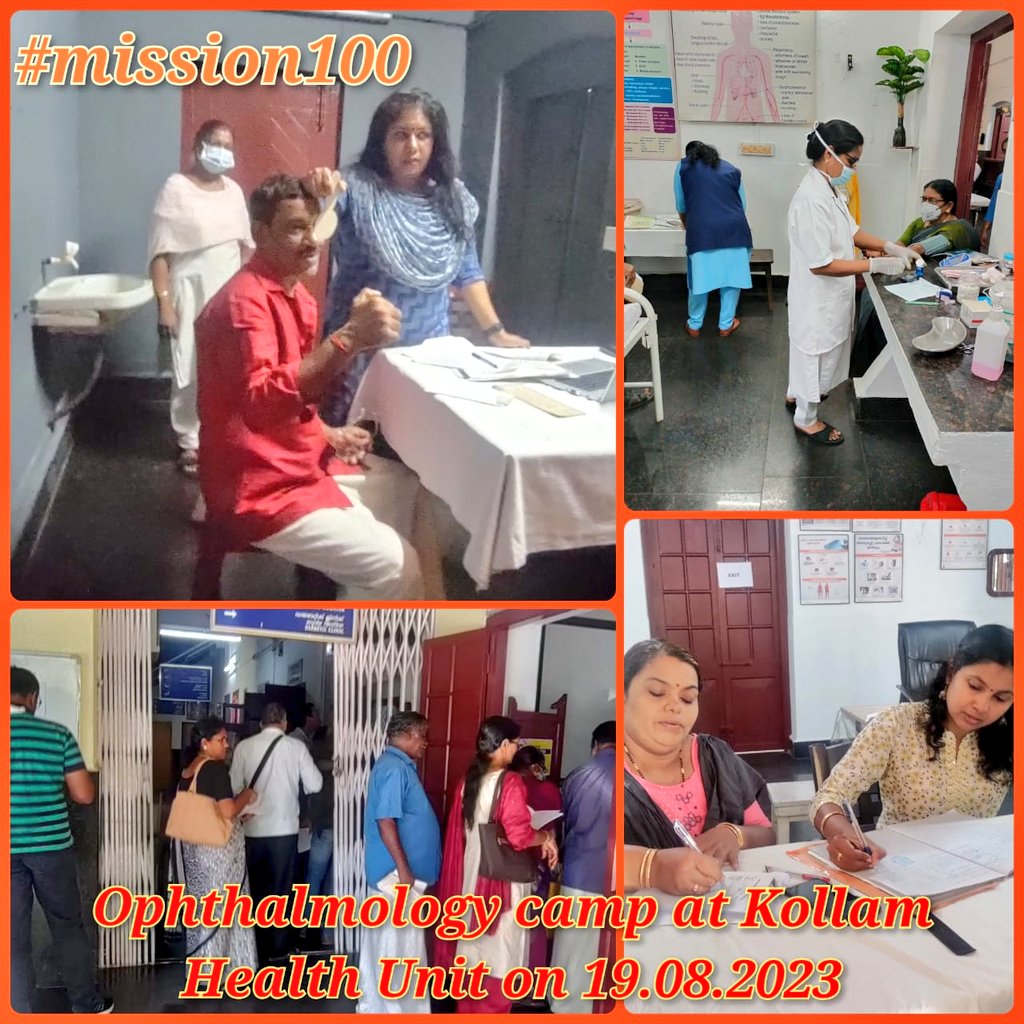drm_tvc's tweet photo. Mission 100 is making a difference! The #Ophthalmology medical camp at #Kollam, organized as a part of #Mission100, had great participation. Minor #Eye ailments & #Cataract, #Glaucoma, #EyeSyndrome cases diagnosed for treatment.
It's 19th medical camp #OneHundredMedicalCampYear https://t.co/JElrJAX7wb