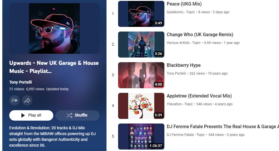 MIRAWPromo3's tweet photo. Updated Youtube Playlist! https://t.co/sSYv1MBEZU

The Summer underground sound of UK Garage &amp; House Music!! 

#mirawrecordings #ukgarage #newukgarage #housemusic #djs #newmusic #labelworx #YouTube #playlist #LabelWorx #UKMusic https://t.co/FjxhIHDKXS