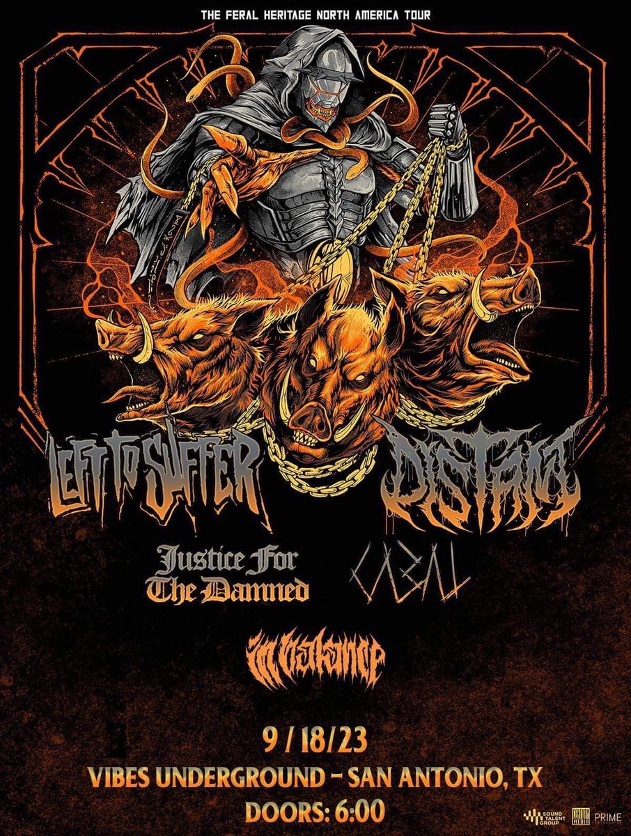 Catch us at Vibes Underground on September 18th with <a href="/LefttoSufferUS/">Left to Suffer</a>, Distant, Justice for the Damned, and Cabal.

DM for discounted pre-sale tickets!