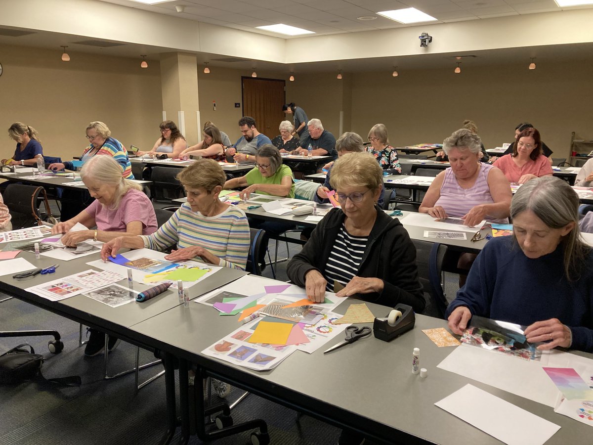 WheatonPL's tweet photo. We channeled our inner Warhol on Thursday to create colorful collages inspired by the artist’s animal portraits! https://t.co/XzdoRH9ka9