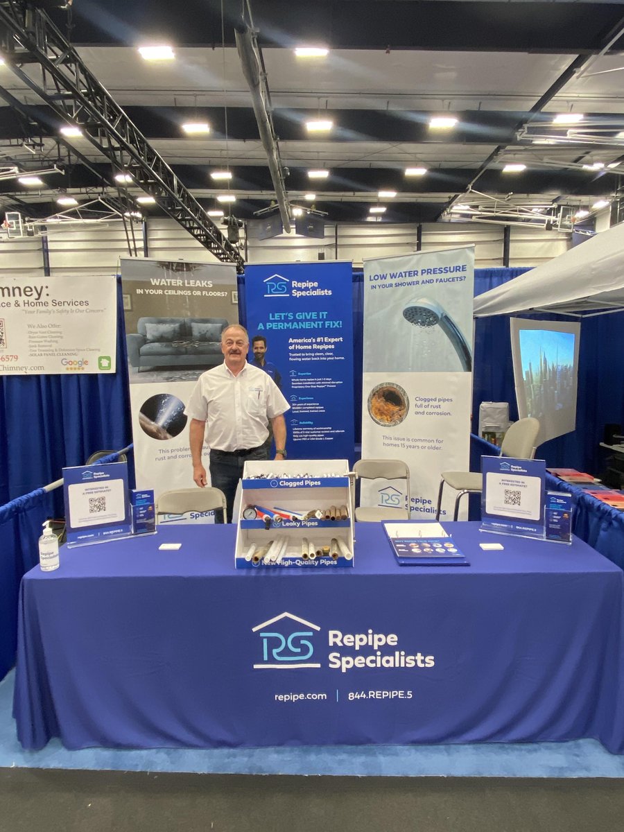 RepipeSpecialis's tweet image. Dale and Sharon are on-site at Tri-County Home 7 Garden Show teaching homeowners how we seamlessly and expertly complete a whole home repipe in 1-2 days. 🔧 🏡 @buildhomegarden 

#RepipeSpecialists
#Repipe