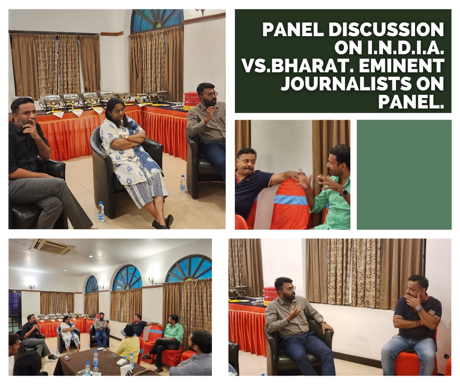 ThalaivaNxt's tweet photo. Panel Discussion On I.N.D.I.A. Vs.Bharat. Eminent Journalists on Panel.

Panelists:
N.P.K. Kuruparan, Asst. Editor, Vikatan Group
Lakshmi Subramanian
Sr. Special Correspondent, The Week
Shabbir Ahmed
Journalist, The News Minute
#tamilnadupolitics #thalaivanxt #leadership https://t.co/BUxKXIKY9E