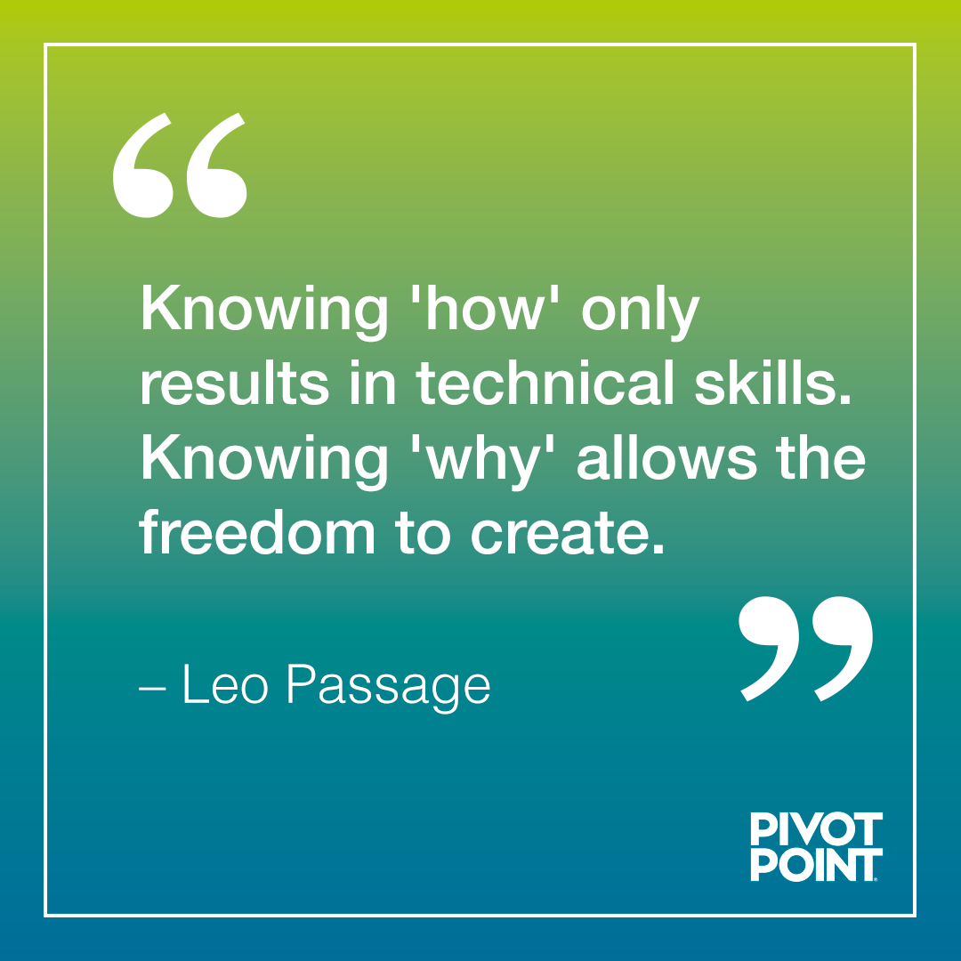 Every design object, whether it's a sculpture, painting or even a haircut, has a point 📍 of origin that one can pivot 🔄 from to achieve a predictable result. #SeeThinkCreateAdapt #PivotPoint #LearnForward