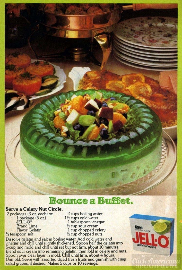 From the vintage recipe file. 
#vintagerecipe #jello #salad #recipes #RecipeOfTheDay #Memories #summer #August