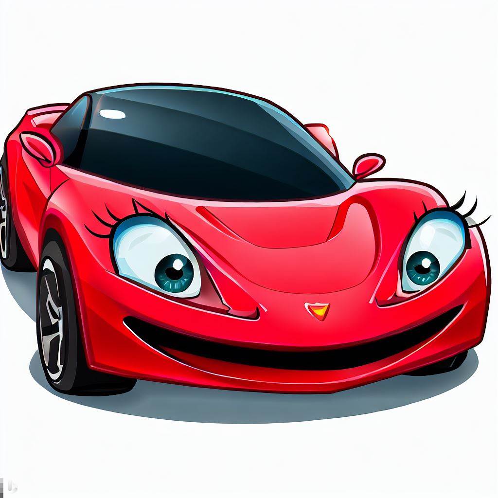 MechaCarDude's tweet photo. AI made Red Corvette have eyes. https://t.co/5NVOqqPSsE