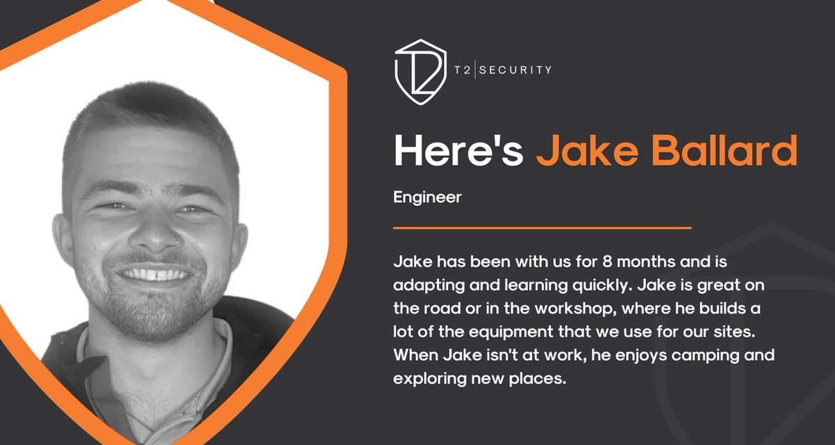 T2SecurityUK's tweet image. 🚨It&apos;s time to meet the TEAM 🚨

This is Jake Ballard one of our Engineers.

#T2Security #Meettheteam