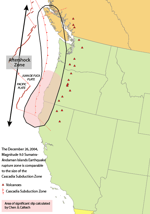 CraigBaird's tweet photo. On Jan. 26, 1700 CE at 9 p.m. PST, 1,000 kilometres of fault ruptured on the Pacific Coast, slipping 20 meters and creating an 8.7-9.2 earthquake.

This is the story of the Cascadia Earthquake that tore through the B.C. coast.

It was on that day when a megathrust earthquake involving the Juan de Fuca Plate occurred, running from Vancouver Island down to northern California.

The earthquake is often linked to the Tseax Cone eruption near Terrace, BC. Evidence shows a major lava flow from the volcano between 1668 and 1714. This eruption dammed the Tseax River and formed Lava Lake. The lava flow travelled 11 kilometres and filled the valley floor for ten kilometres. It is believed 2,000 Nisga'a People died from poisonous smoke and volcanic gases. 

Numerous oral histories from the Indigenous People of the BC coast tell of the immense earthquake. Nearly every Indigenous Nation in the area has a traditional story telling of the event.

The Huu-ay-aht tell of a large earthquake and wave that destroyed their settlements at the Pachena Bay where they were wintering. The residents of the settlement were sleeping when it hit.

The only community on Pachena Bay not wiped out was Masit, which was 75 feet above sea level on a mountainside. It was said that the only person to survive the earthquake was a woman named Anacla aq sop, who was staying in the sheltered Barkley Sound.

The Kwakwaka'wakw tell of a nighttime earthquake that caused all the buildings in the settlement to collapse.
The Cowichan stories speak of a landslide that buried an entire village.

Within mythology, artwork depicts the quake as a battle between a thunderbird and a whale.

So, how do we know the exact date and time? There are a couple of reasons.

First, there are the ghost forests along the coast that were lowered into the tidal zone by the earthquake, killing the forests but leaving stumps. 

Second, sediment layers in this locations show that there was a seismic event. Archeological research in the region has also unearthed coastal Indigenous villages that were flooded and abandoned around 1700 CE.

Lastly, a few hours after the earthquake, a tsunami hit Japan. The Japanese tsunami records allowed for a pinpointing of the time of the earthquake across the Pacific Ocean.

If you enjoy my Canadian history content, please consider donating to Canadian History Ehx at https://t.co/u12Dmz8vKv

Sources:
https://t.co/P8uv10a8OP
https://t.co/LZ52ggqb8M
https://t.co/Q5SD4g0nQR