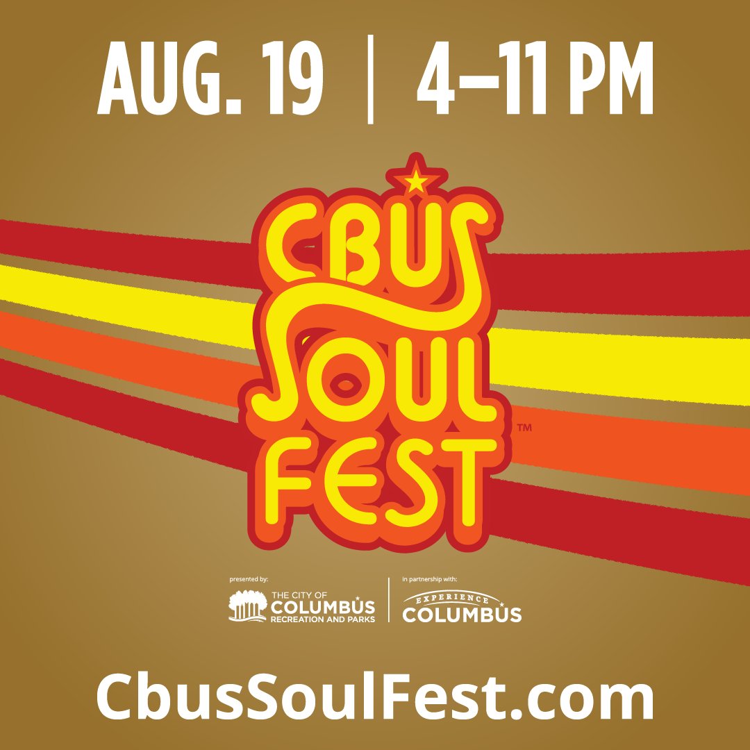 CBUS Soul Fest is TODAY! Come down to Genoa Park from 4-11 p.m. and celebrate Columbus' vibrant Black culture!