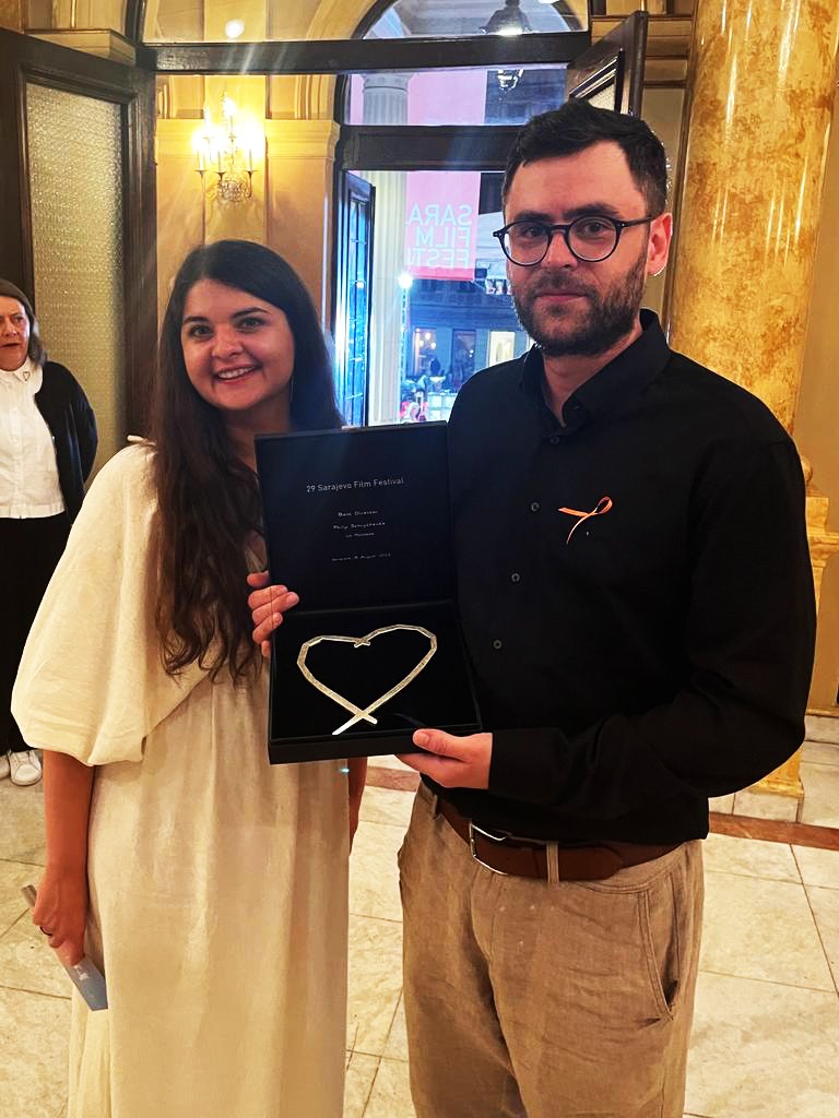 MacdonaldIngrid's tweet photo. A wonderful night and congratulations to Philip Sotnychenko for winning the Best Director ♥️ of Sarajevo for ‘La Palisiada’! 👏
Together with @UNESCO, @UN_BiH is proud to support the incredible talent being showcased at #SFF29 - looking forward to next year! 🎞 https://t.co/qzH8qGw2TK