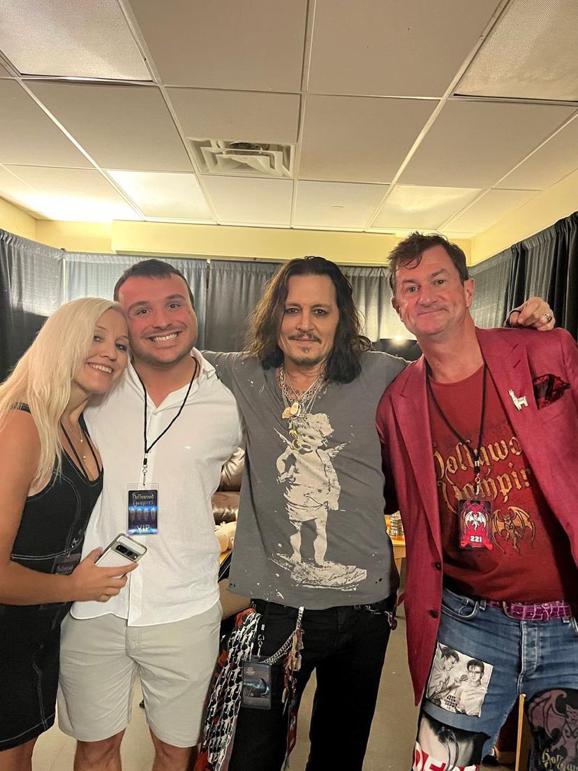 JerrieDepp's tweet photo. Was wondering when will we get to see a pic of god dad (#JohnnyDepp) w/ Mr. #BenChew & another client w/ her fiancé taken at @SNHUArena_NH in Manchester, NH (29th July 2023)
Amazing photo 🙏🏼 Thank you @BrownRudnickLLP for sharing this on Thread’s profile 🙌🏼
#TeamDepp https://t.co/JzplqkPkyB