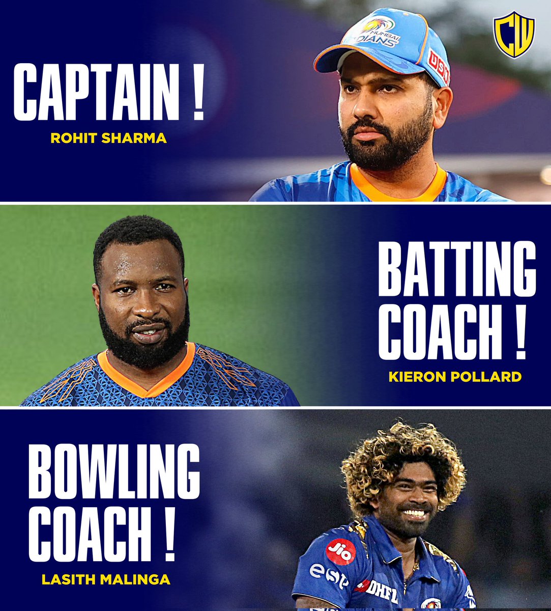 The Trio Is Back With Mi 🏏🔥💙 

#CricketTwitter #MumbaiIndians #OneFamily #AalaRe #IPL2024  #RohitSharma #LasithMalinga #mi