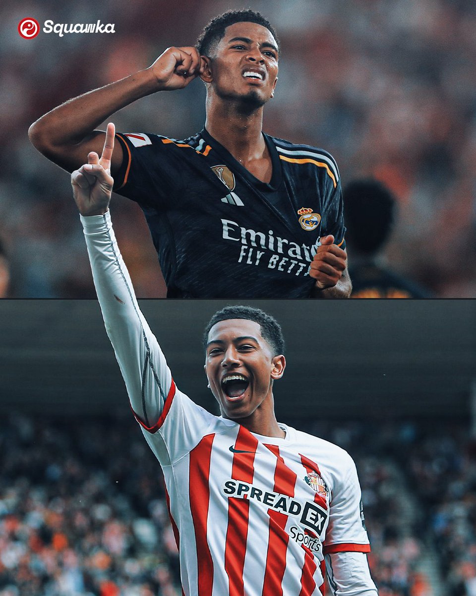 Squawka's tweet photo. The Bellingham brothers both scored a brace today:

Jobe: ⚽️⚽️ vs. Rotherham United
Jude: ⚽️⚽️🅰️ vs. Almería

Of course the big bro had to get an assist as well. 😉 https://t.co/KFdnBMG5wz