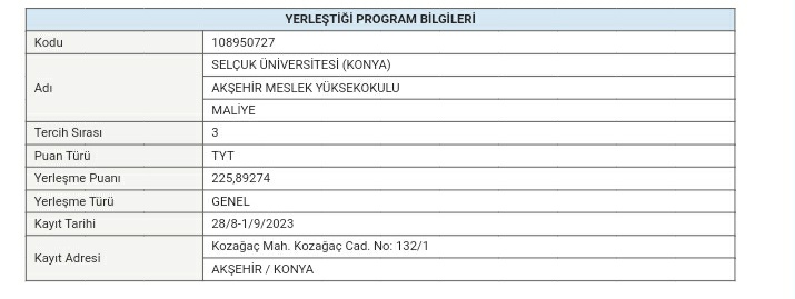 zhldnz1's tweet photo. #yks23 #sonuc Ben yerleştiiimmmmm 🥹 https://t.co/PligBRhgkb