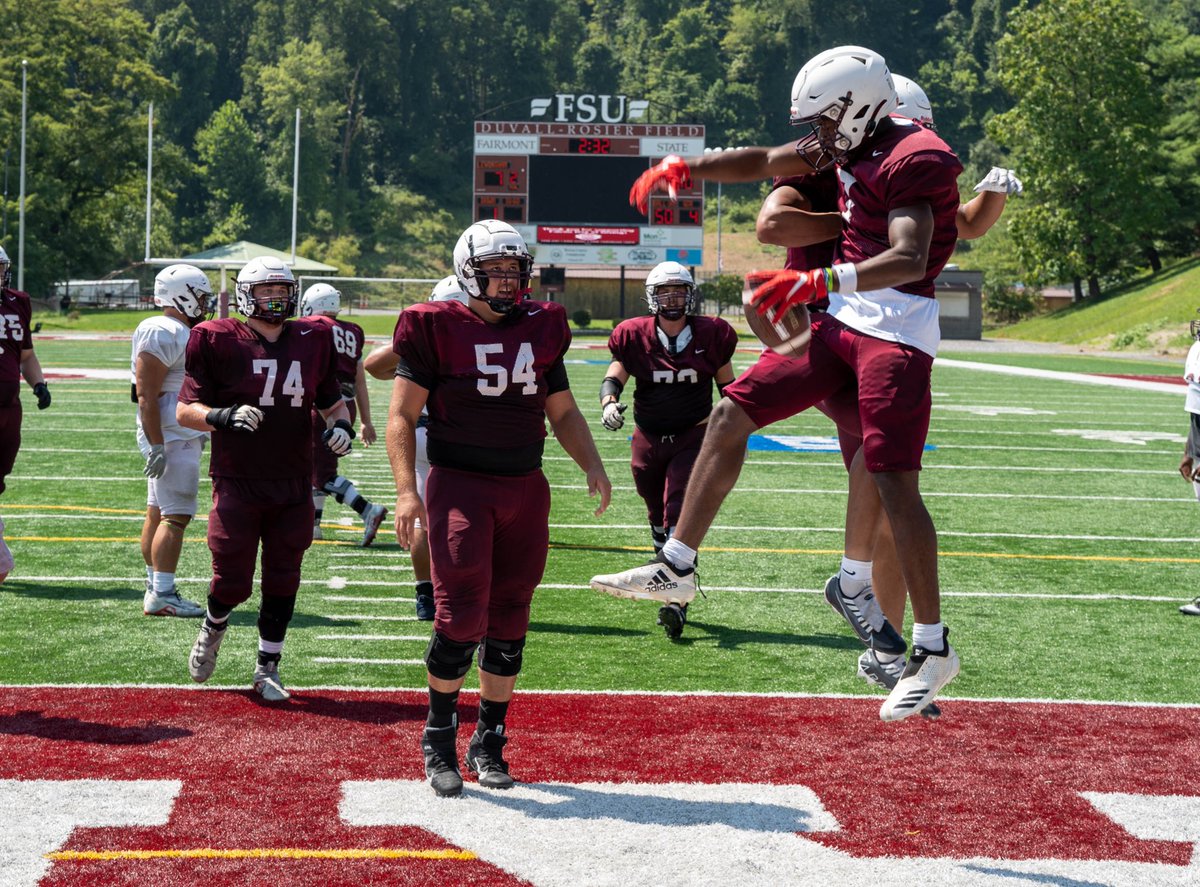 FairmontStateFB's tweet photo. An inside-look at our Saturday afternoon scrimmage 📸 https://t.co/kMg19tQwS7