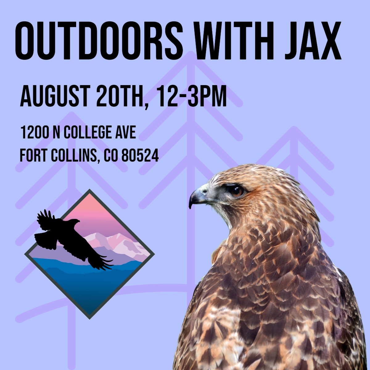 We'll be at JAX Outdoors tomorrow at their 1200 N. College Store in Fort Collins from 12-3. Don't miss out on this opportunity to visit the raptors of RMRP and maybe hit a sale or two!

#dayout #fortcollins #local #visitfortcollins #seeyousoon