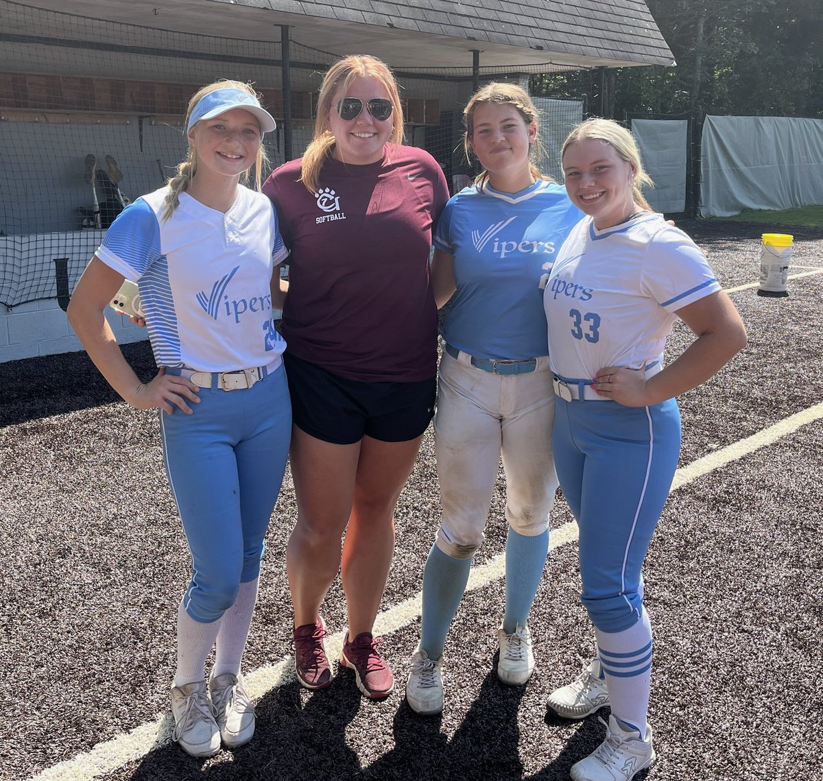 Kennedy, Sophia &amp; Abbi working hard today at the Concord University Prospect Camp.  Great job!  Thanks Coach Morris &amp; coaching staff! <a href="/kennedyanndavis/">Kennedy Davis</a> <a href="/SophiaFrye2025/">Sophia Frye 2025</a> <a href="/2024Abbi/">Abbi Hollanbaugh 2024</a> <a href="/coach_morris13/">Alyssa</a> <a href="/MtnLionSoftball/">Concord Softball</a>