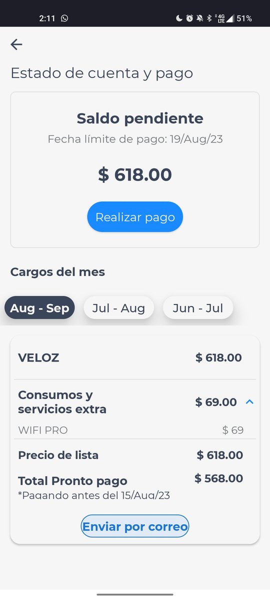 carlamanbus's tweet photo. Para terminar de joder me agregaron un extra de un wifi pro que no tengo. A este paso voy a pagarles mi quincena entera para fin de año https://t.co/INtzXuFIlX