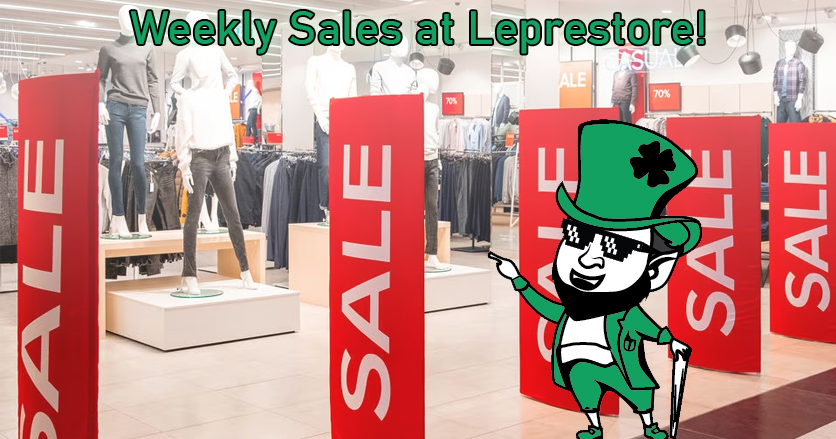 leprestore's tweet photo. Recently, we asked our customers how they like our website. Some responses were very helpful, so thank you! Weekly Sales were one of the suggestions that we decided to implement right away.

Every Monday there'll be a new selection of deals. Check the Weekly Deals category often! https://t.co/Md1sfk7TZV