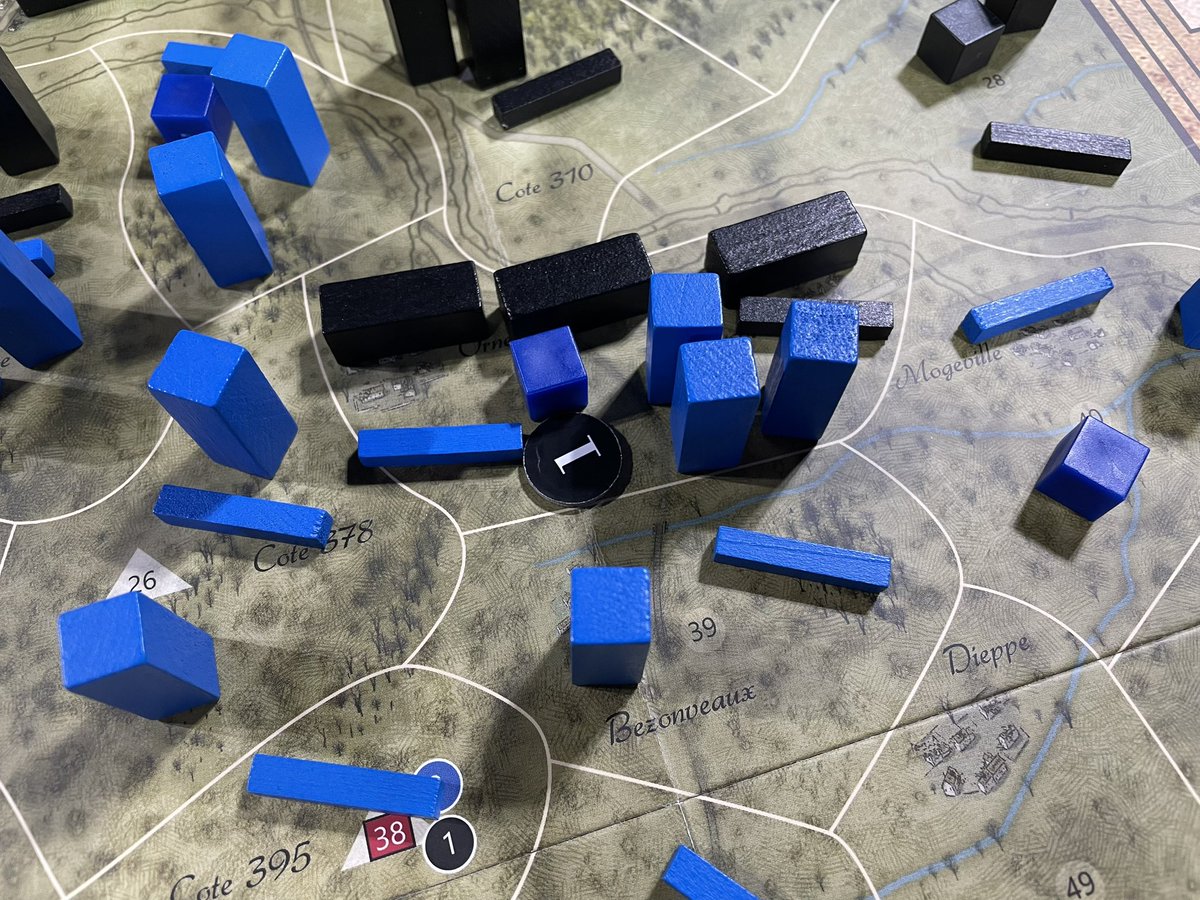 playersaidblog's tweet photo. June 1916 and Ornes has become a meat grinder. Barrage after barrage and assault after assault but reinforcements and refreshing galore. Verdun 1916: Steel Inferno from Fellowship of Simulations. #GunsofAugust #WWI https://t.co/pKi3IZom38
