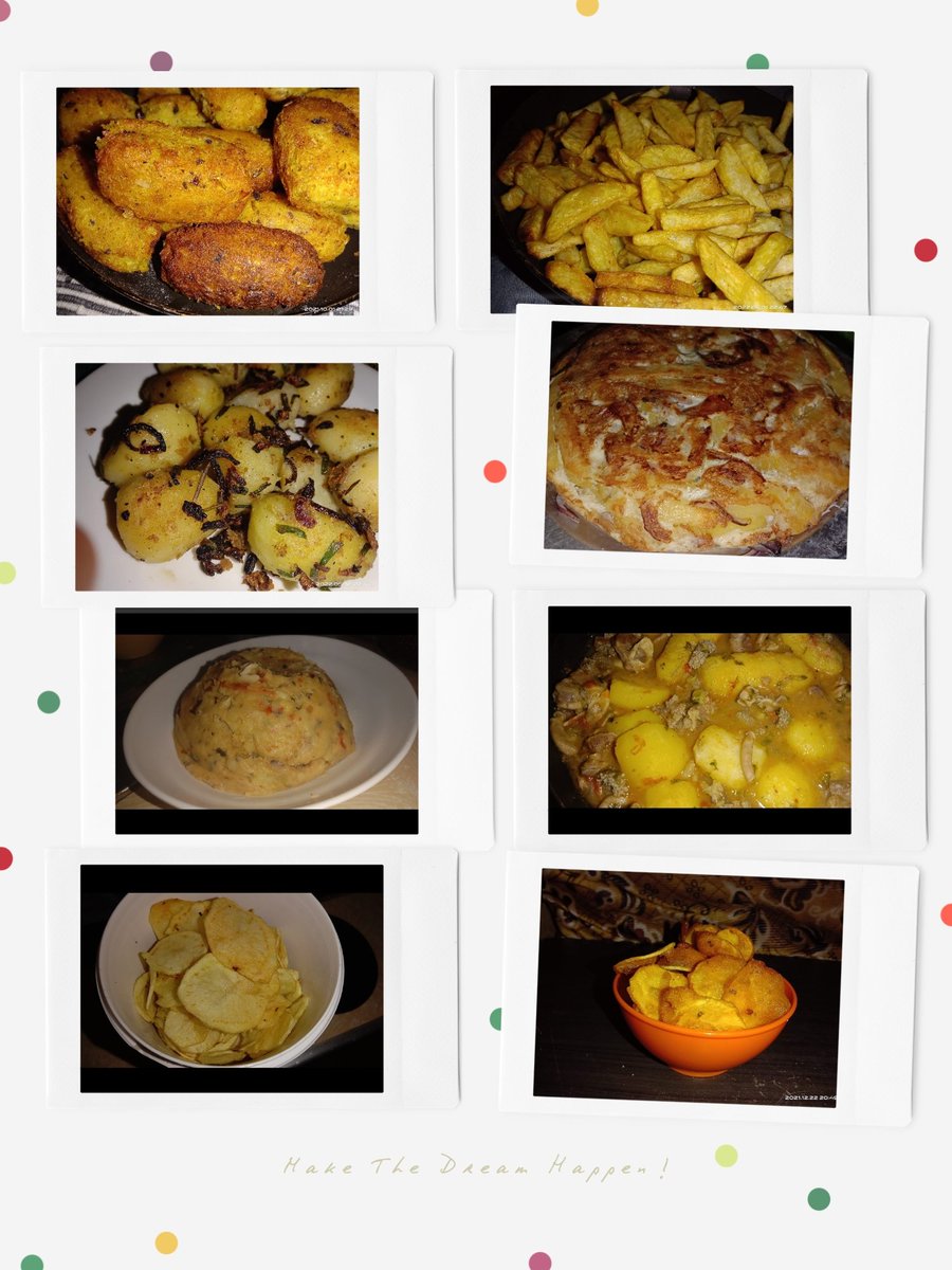 KiburuN's tweet photo. Potatoes have been an integral part of many cultures throughout history. I  love this wonderful tuber and all the things you can use it for. 
I celebrate #InternationalPotatoDay with a few pics of my favourite potato delicacies 😍
What’s your favorite potato treat? https://t.co/R1lKPDZxxT