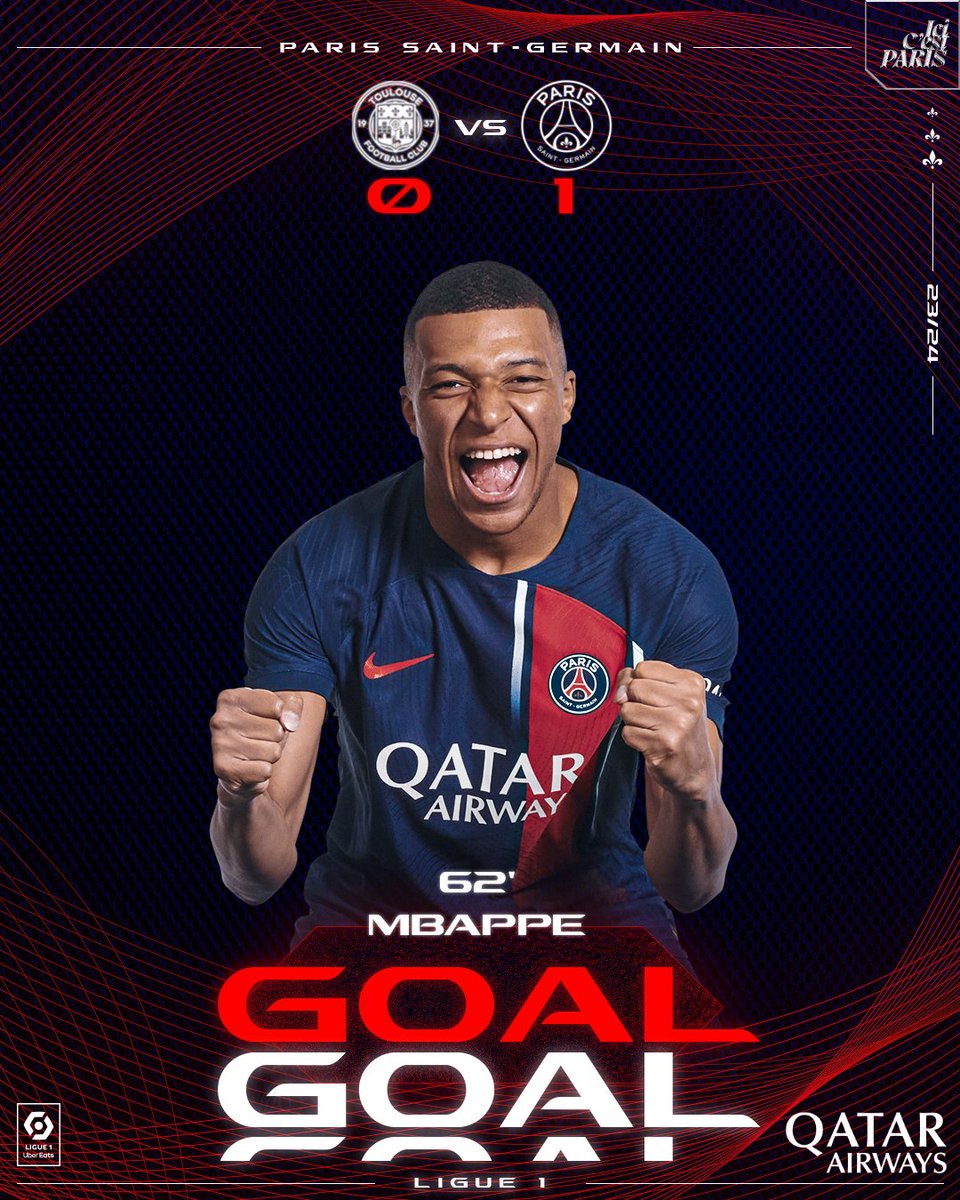 PSG_English's tweet photo. GOAALL! 1-0!

@KMbappe scores the penalty! 

#Ligue1 I #TFCPSG https://t.co/nwpNHUSIt2