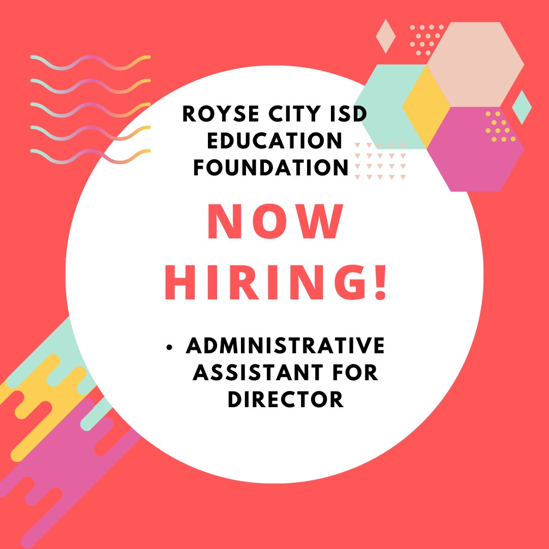 FoundationInnovation (@foundinnovation) on Twitter photo Do you live in the Royse City ISD area? This is an awesome job opportunity to work alongside the Director of <a href="/RCISDFoundation/">RCISD Foundation</a> and make a difference in your community. Click here for a direct link to the application: applitrack.com/rcisd/onlineap… Do you live in the Royse City ISD area? This is an awesome job opportunity to work alongside the Director of <a href="/RCISDFoundation/">RCISD Foundation</a> and make a difference in your community. Click here for a direct link to the application: applitrack.com/rcisd/onlineap…