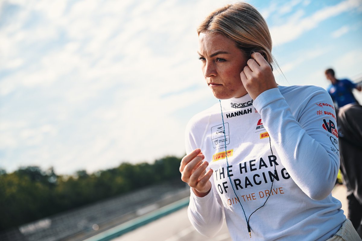 ShiftUpNow's tweet photo. However in a more unfortunate update from @roadamerica, @hannahgracing and her team-mate Rianna have had to move their back-up car for the weekend’s races. Which means Hannah’s pole no longer counts, and they must start from the back. 😩

#ShiftUpNow #WomenInMotorsport https://t.co/panckNfahl
