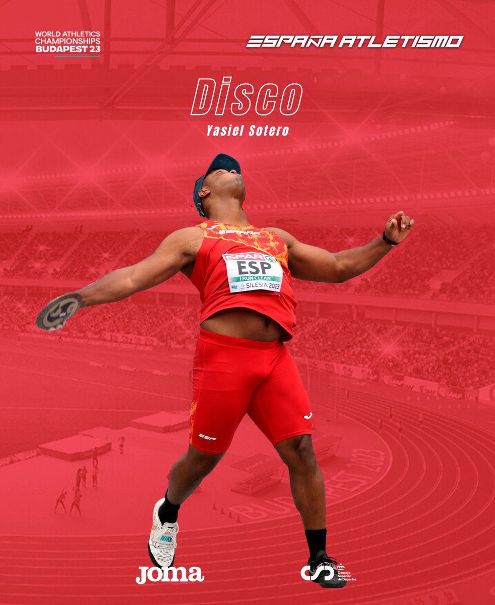Mucho orgullo… 🇮🇨🇪🇸 <a href="/atletismoRFEA/">atletismoRFEA</a> 

🥏 Nuestro discóbolo <a href="/Yasiel_sotero/">Yasiel sotero</a> afrontó su primer Campeonato del Mundo.

👉 En la ronda clasificatoria, no logra el pase a la final de disco
55.89 metros 

A por la próxima cita internacional 💙🤍
