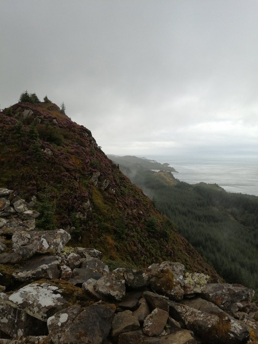 AlastairForbes's tweet photo. Surprisingly nice day for a walk round the Crinan Trail up to Castle Dounie, looking over to misty Jura. #ScotlandIsNow @VisitScotland https://t.co/RxOyMqB8hb