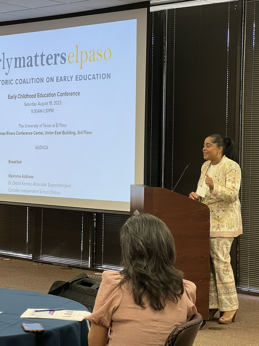 <a href="/earlymatterselp/">Early Matters El Paso</a> hosting Early Childhood Education Conference <a href="/UTEP/">UTEP</a> for nearly 120 educators from ISDs, HeadStart and Daycares 🙌