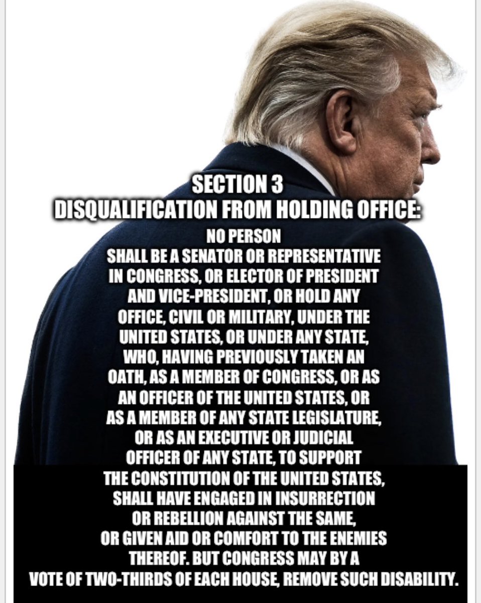 Never Again should this Conman hold office in America! #14thAmendment #TrumpIsDisqualified #TrumpForPrison #Trumpinsurrection #January6th #January6thInsurrection #January6 #TrumpIsATraitor #TrumpIsGuilty #TrumpIsACriminal #VoteBlue #VoteBlueForDemocracy #Constitution