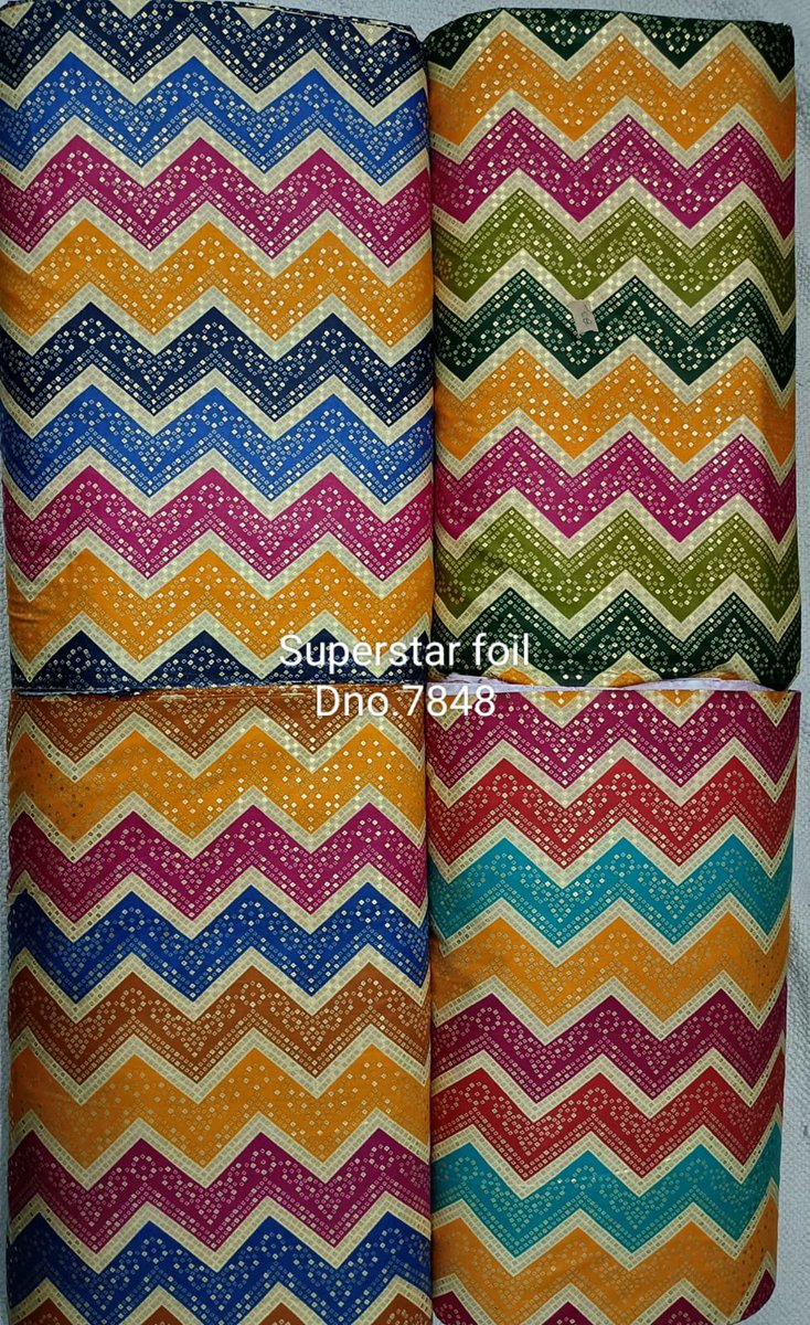 PataraaniF's tweet photo. Viscose foil prints..

.

.

.

#foile #foil #foilprint #rayon #discharge #precious #quality #fabric #fibre #scarves #skirt #top #kurti #lahanga #chaddi #underwear #plazzo #london #usa #barmuda #worldfabric https://t.co/vB8XCeL5Sp