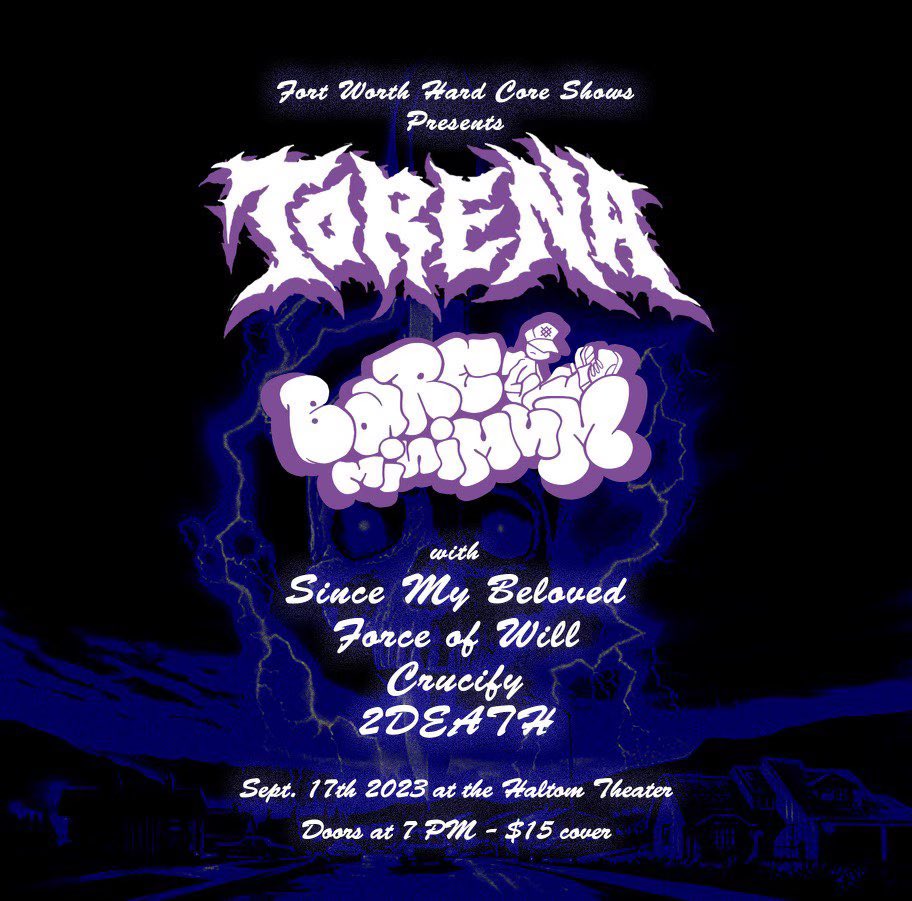 Next 2 shows are  in September

Sep 9 heading down to Houston 

Sep 17 right here in the 817