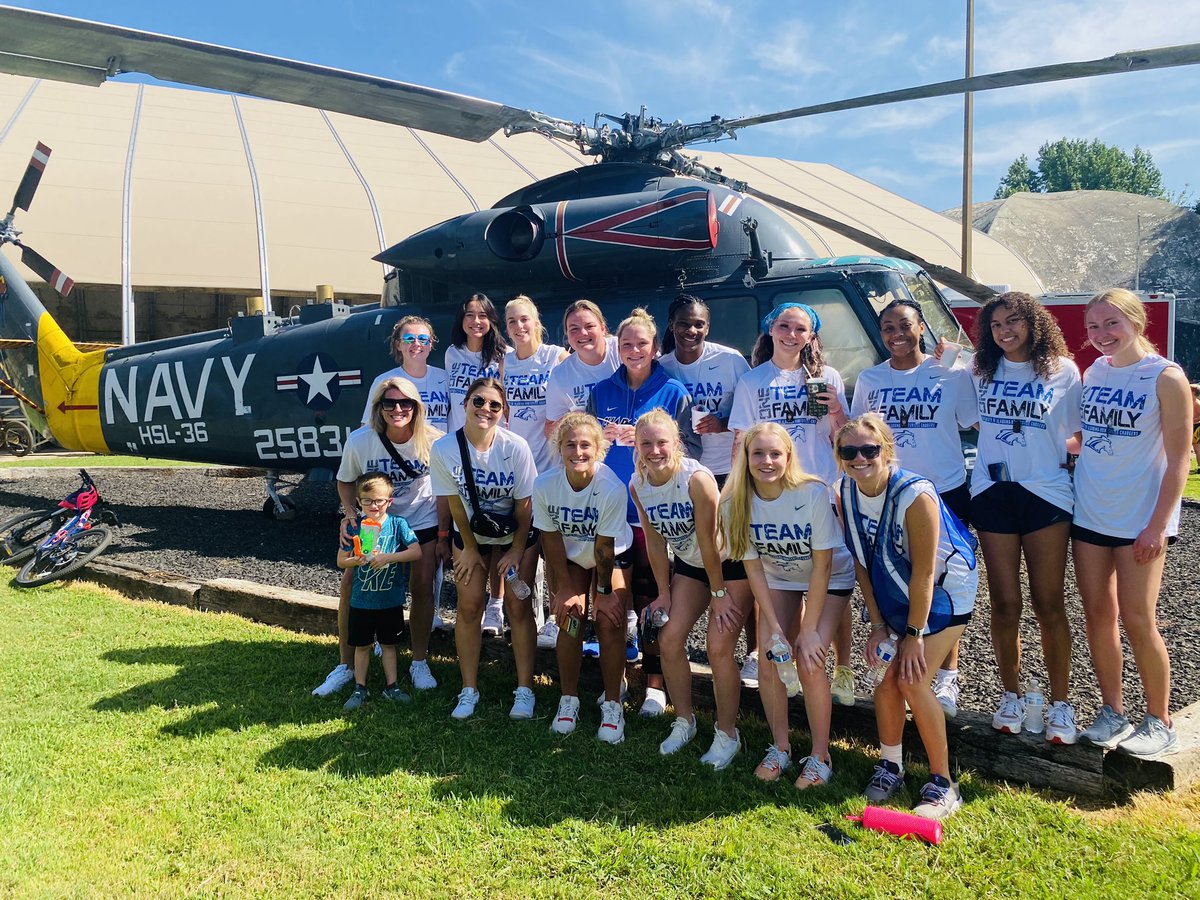 Great morning with @UAH_WBB volunteering at the space and rocket center helping our friends with the kids fly tri!! #supportyourcommunity #biggerthanbasketball