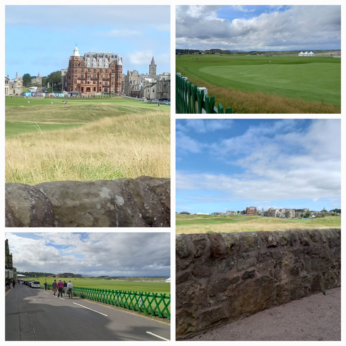 ...and the sun comes out for St Andrews. Perfect.