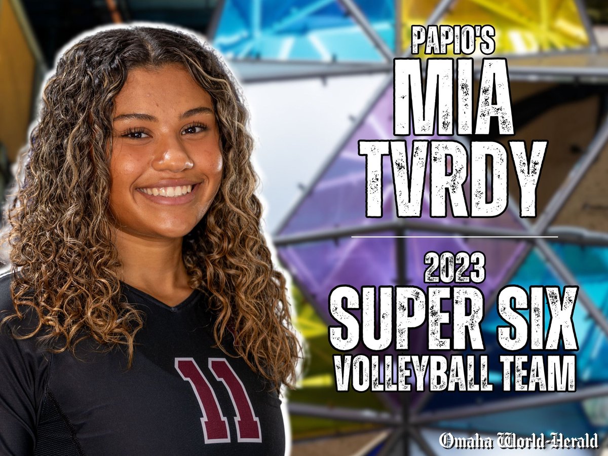 OWHnews's tweet photo. Congrats to @PLHS_Volleyball’s Mia Tvrdy (@MiaTvrdy1) for being selected to the 2023 Volleyball Super Six!

Meet the team: https://t.co/KNXZHPDCrP #nebpreps https://t.co/USDG68zG8Q
