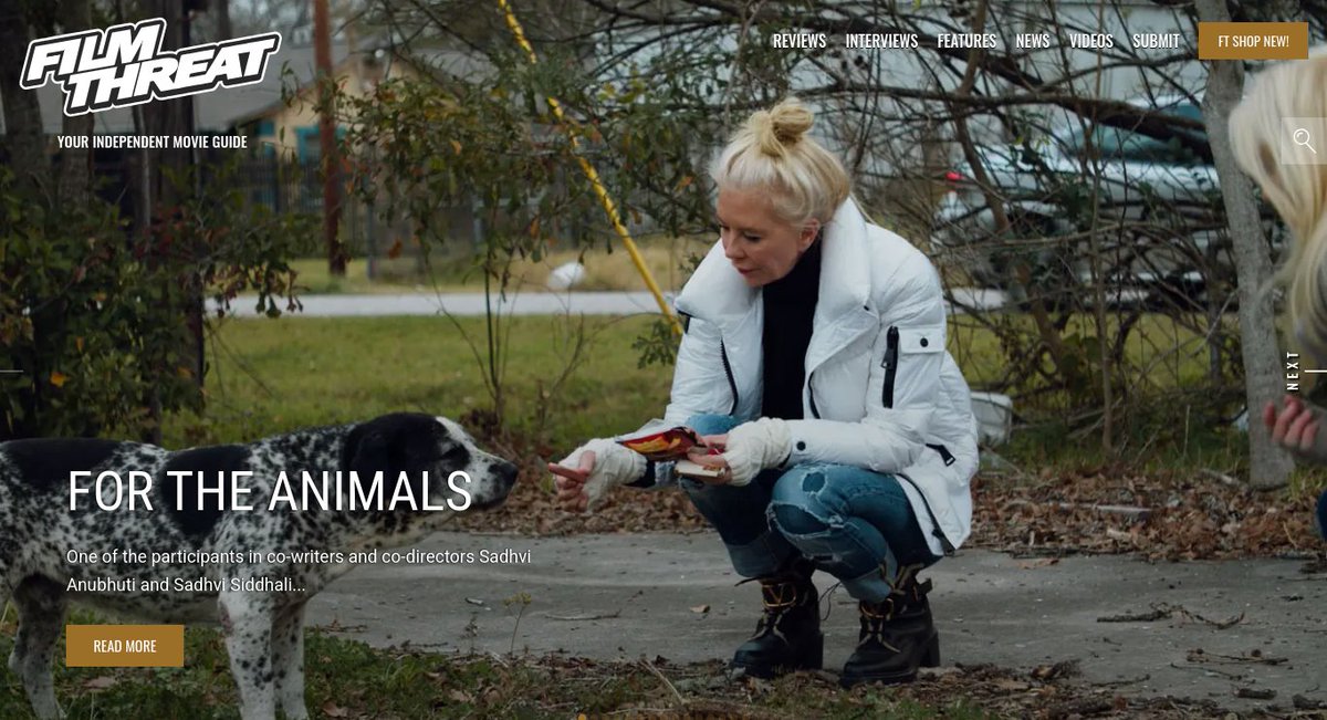 FilmThreat's tweet photo. “…an epidemic of stray dogs has become a public health crisis…[twins] endeavor to save these dogs…” William Blick loves the what you see is what you get approach of For The Animals.
https://t.co/RYvc2bnuvm #SupportIndieFilm #ForTheAnimals #Documentary https://t.co/b6SoG7fiox