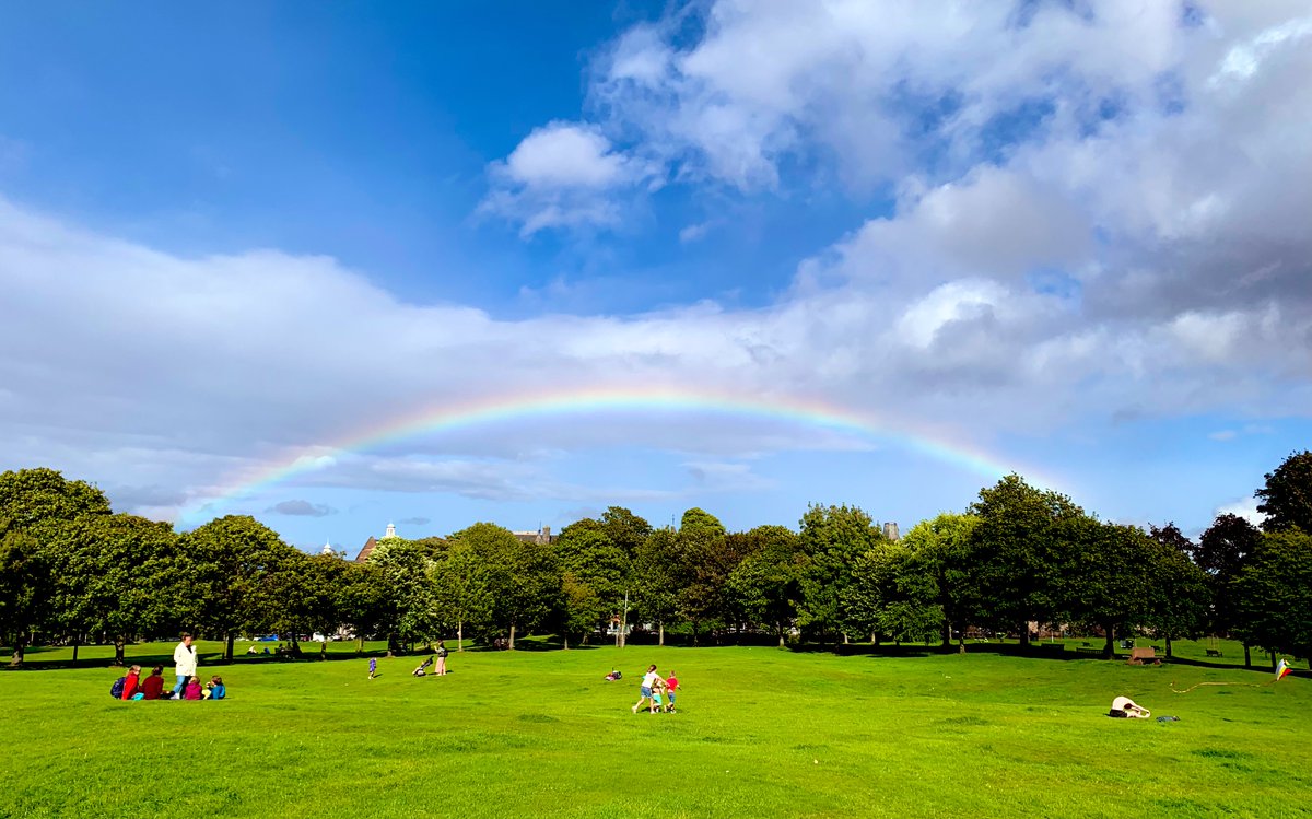 Rainbow over the Links #bruntsfield #edinburgh