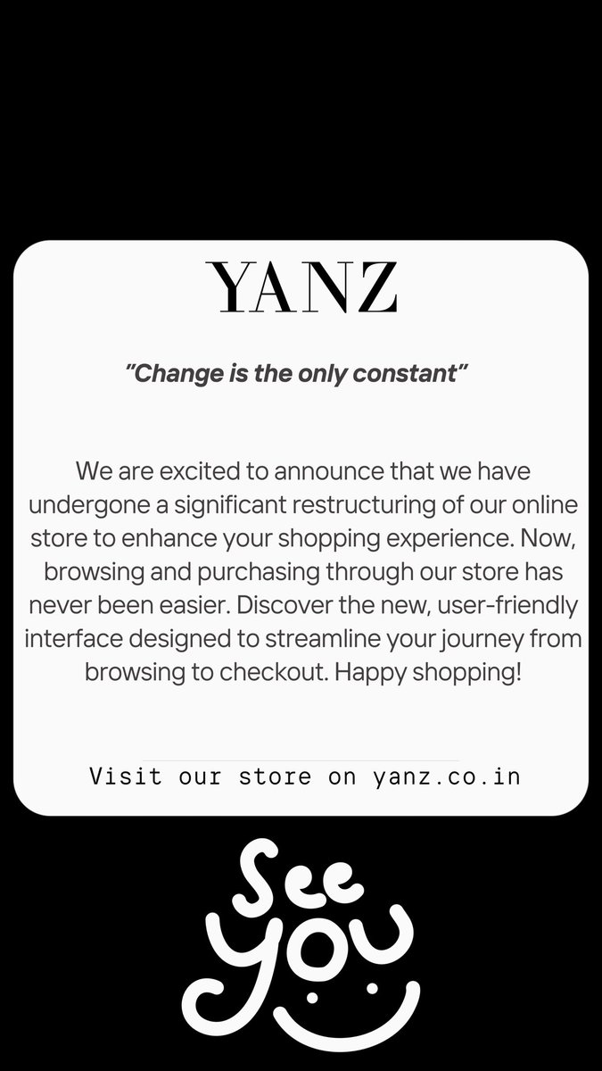 getYANZed's tweet photo. An update!

#YANZ #ECommerceEvolution #RetailReimagined #DigitalShopping #TechEnhancedRetail #ModernRetail #ConvenientShopping #DigitalRevolution #OnlineRetailTherapy #SeamlessShoppingExperience #ShopSmart #RetailInnovation https://t.co/mpd9Idp0MH