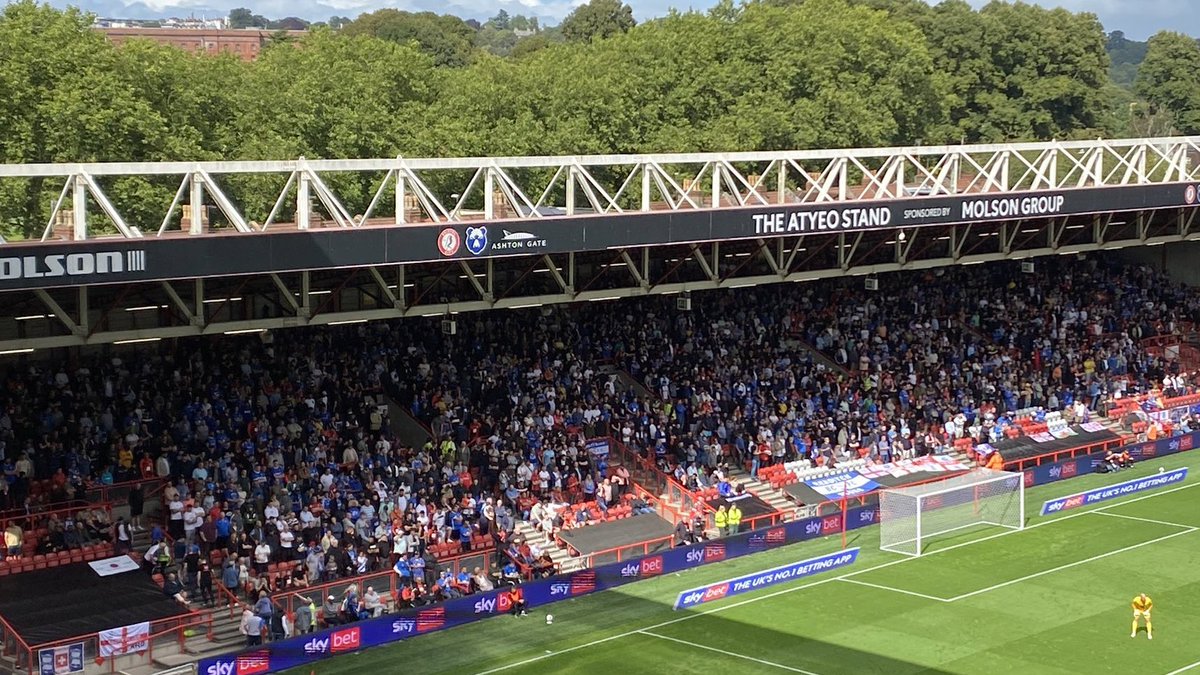 AwayDays_'s tweet photo. 3,000 Birmingham City fans at Bristol City today. #BCFC https://t.co/q9bVzeocHt