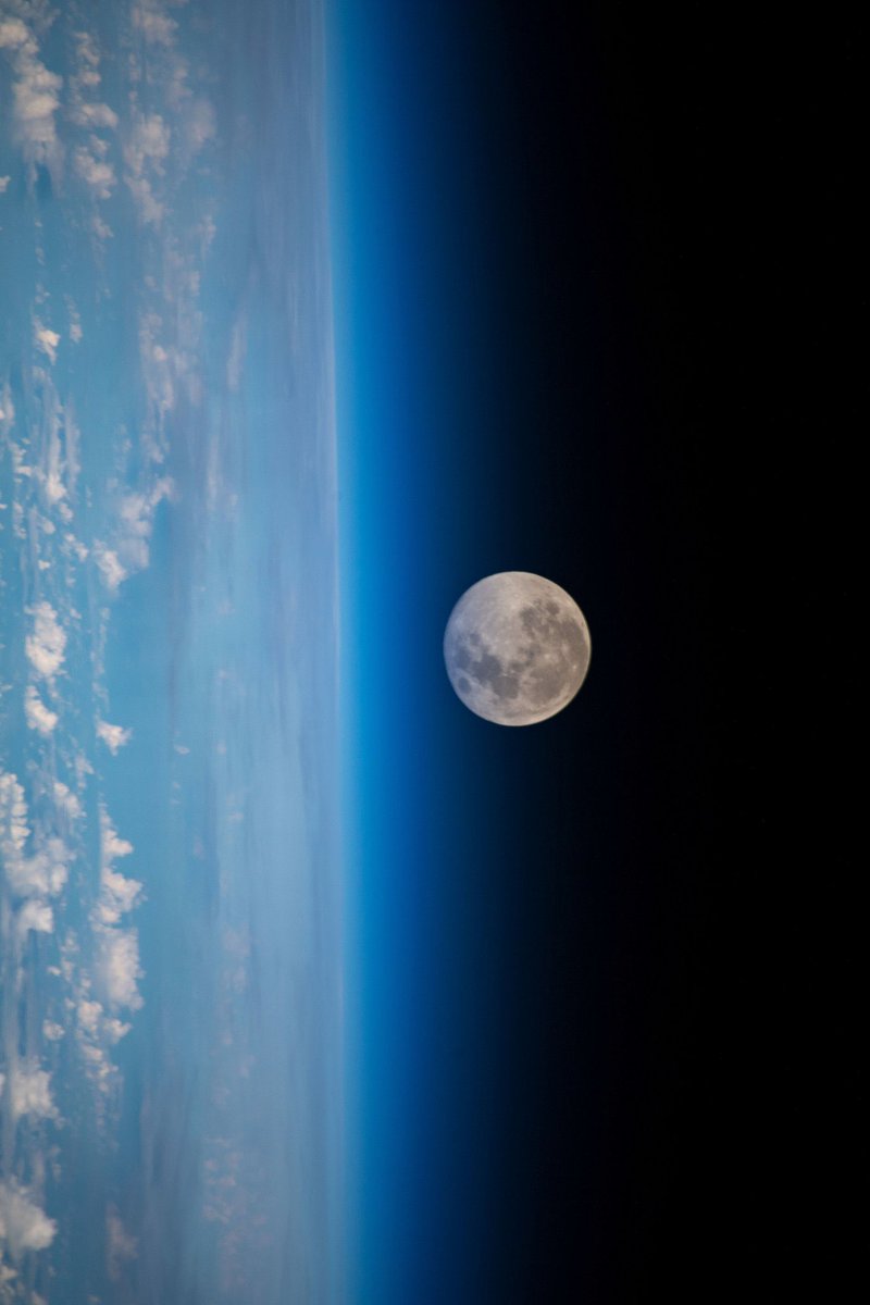 The Moon as seen from the International Space Station