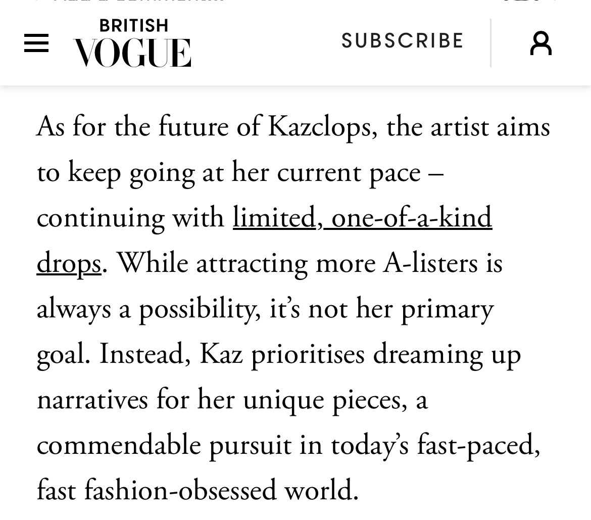 I got interviewed by British Vogue -so surreal
