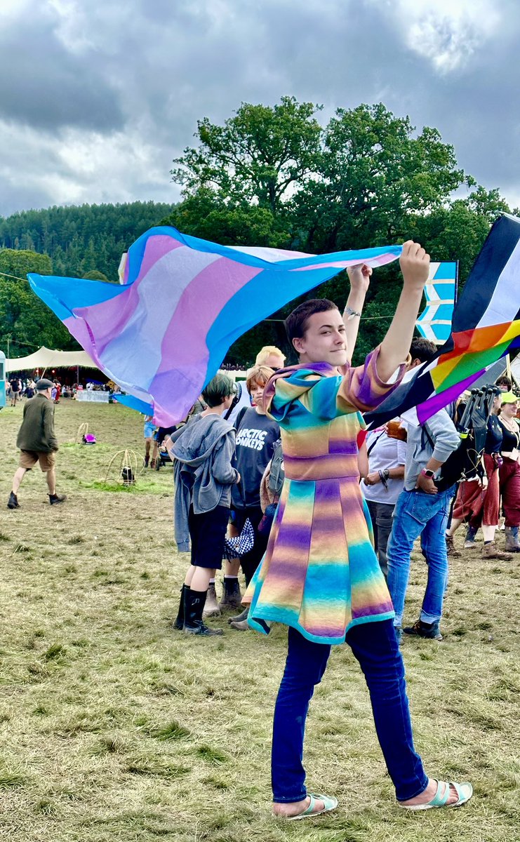 WelshBok1's tweet photo. @GreenManFest is one of our family’s happy places. Running along the canal with my baby, my gorgeous eldest in the Pride March, playing board games and walking to Crickhowell and then obviously the music and mud 😍 https://t.co/VYhomEYJww