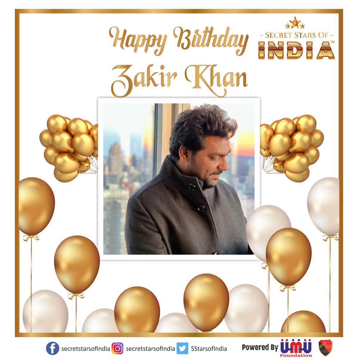 SStarsofIndia's tweet photo. @Zakirism Happy Birthday Zakir Khan

#happybirthday #birthday #HappyBirthdayZakirKhan #HappyBirthdayZakir #HBDZakirKhan #HBDZakir #birthdaycake #instagram #family #like #photography #ZakirKhan #celebrate #mahendersaluja #secretstars #secretstarsofindia #umadeusfoundation https://t.co/XrwN1wLC50