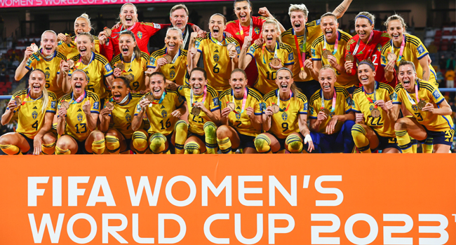 channelstv's tweet photo. #ICYMI: Sweden Take Third Place To Spoil Australia’s World Cup Party
https://t.co/l1HYvfsvE0

#FIFAWWC #SWEAUS https://t.co/oOUybWVGK9